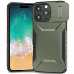 iPhone 16 Pro Max 6.9 inch Ultimate U Design Hybrid with Camera Window Covering - Midnight Green