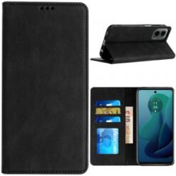 For Motorola Moto G 5G 2024 Wallet Premium PU Vegan Leather ID Card Money Holder with Magnetic Closu