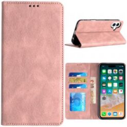For iPhone 16 Plus 6.7 inch Wallet Premium PU Vegan Leather ID Card Money Holder with Magnetic Closu