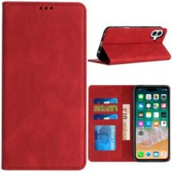 For iPhone 16 Plus 6.7 inch Wallet Premium PU Vegan Leather ID Card Money Holder with Magnetic Closu