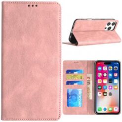 iPhone 16 Pro 6.3 inch Wallet Premium PU Vegan Leather ID Card Money Holder with Magnetic Closur