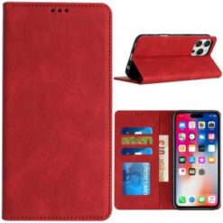 iPhone 16 Pro 6.3 inch Wallet Premium PU Vegan Leather ID Card Money Holder with Magnetic Closur