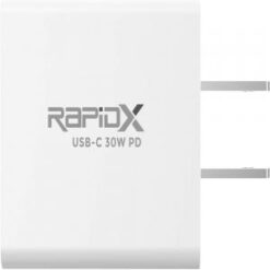 RapidX Mini PD 30W USB Type-C PD Wall Adapter - White (LANE B RACK 14 - RAPIDX#1)