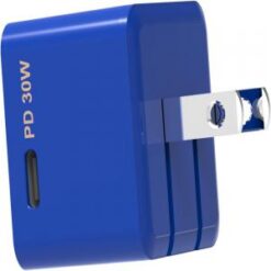 RapidX 30W USB C Wall Charger, RapidX Type C Fast Charger Block Compact and Foldable  - BLUE (LANE B