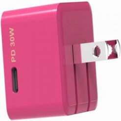 RapidX 30W USB C Wall Charger, RapidX Type C Fast Charger Block Compact and Foldable  - PINK (LANE B