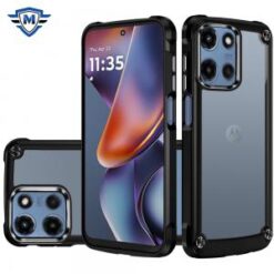 METKASE For Motorola Moto G 5G 2025 Ultimate CaseX Transparent Hybrid Case with Metal Buttons And Ca