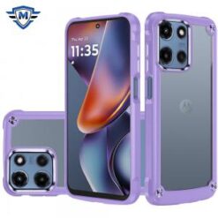 METKASE For Motorola Moto G 5G 2025 Ultimate CaseX Transparent Hybrid Case with Metal Buttons And Ca