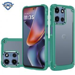 METKASE For Motorola Moto G 5G 2025 Ultimate CaseX Transparent Hybrid Case with Metal Buttons And Ca