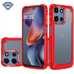 METKASE For Motorola Moto G 5G 2025 Ultimate CaseX Transparent Hybrid Case with Metal Buttons And Ca