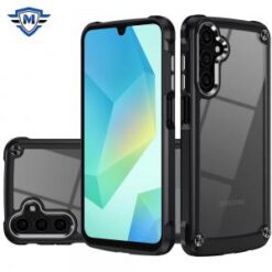 [METKASE] For Samsung A16 5G METKASE Ultimate CaseX Transparent Hybrid Case with Metal Buttons And C