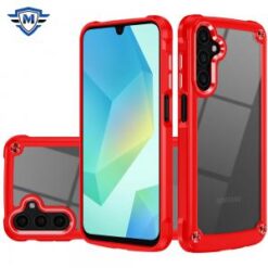 [METKASE] For Samsung A16 5G METKASE Ultimate CaseX Transparent Hybrid Case with Metal Buttons And C