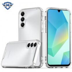 [METKASE] For Samsung A16 5G METKASE Colored Shockproof Transparent Hard PC TPU Hybrid - Clear/Clear