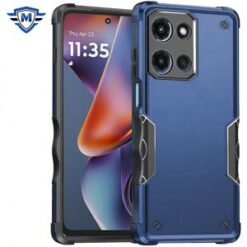 METKASE For Motorola Moto G 5G 2025 Exquisite Tough Shockproof Hybrid Case Cover - Blue