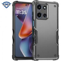 METKASE For Motorola Moto G 5G 2025 Exquisite Tough Shockproof Hybrid Case Cover - Grey