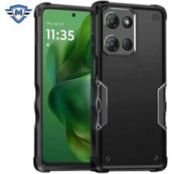 METKASE For Motorola Moto G Power 5G 2025 Exquisite Tough Shockproof Hybrid Case Cover - Black