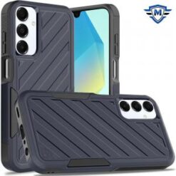 [METKASE] For Samsung A16 5G METKASE Noble lined shockproof dual layer hybrid - Blue/Black