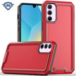 [METKASE] For Samsung A16 5G METKASE Rank Tough Strong Modern Fused Hybrid - Red