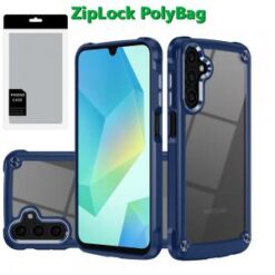[PolyBag] For Samsung A16 5G Ultimate CaseX Transparent Hybrid Case with Metal Buttons And Camera Ed