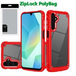 [PolyBag] For Samsung A16 5G Ultimate CaseX Transparent Hybrid Case with Metal Buttons And Camera Ed