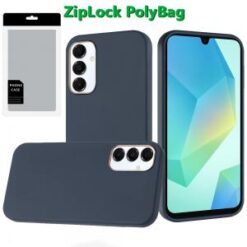 [PolyBag] For Samsung A16 5G Classy Slick Chromed Around Hybrid - Dark Blue