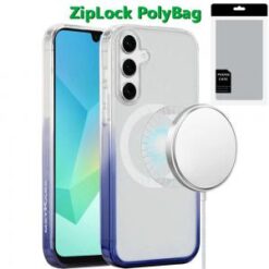 [PolyBag] For Samsung A16 5G Magnetic Space Gradiant Case - Two Tone Blue