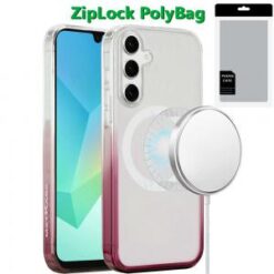 [PolyBag] For Samsung A16 5G Magnetic Space Gradiant Case - Two Tone Pink