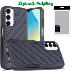 [PolyBag] For Samsung A16 5G Noble lined shockproof dual layer hybrid - Blue/Black