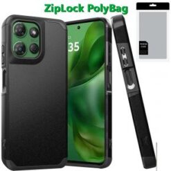 [PolyBag] For Motorola Moto G Power 5G 2025 (Original Series) Tough Strong Shockproof Hybrid in Slid