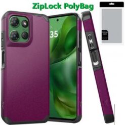 [PolyBag] For Motorola Moto G Power 5G 2025 (Original Series) Tough Strong Shockproof Hybrid in Slid