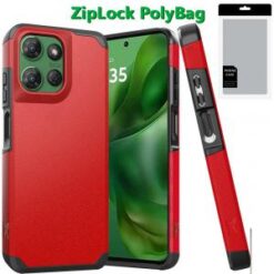 [PolyBag] For Motorola Moto G Power 5G 2025 (Original Series) Tough Strong Shockproof Hybrid in Slid
