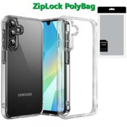 [PolyBag] For Samsung A16 5G PURE CRYSTAL Transparent Thick 2.0mm ShockProof Chromed Buttons Case Co