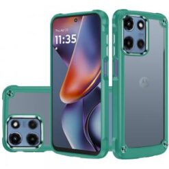 For Motorola Moto G 5G 2025 Ultimate CaseX Transparent Hybrid Case with Metal Buttons And Camera Edg