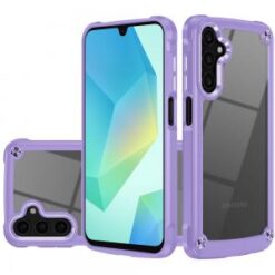 For Samsung A16 5G Ultimate CaseX Transparent Hybrid Case with Metal Buttons And Camera Edges - Ligh