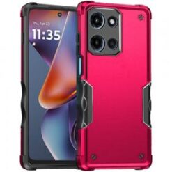 For Motorola Moto G 5G 2025 Exquisite Tough Shockproof Hybrid Case Cover - Hot Pink