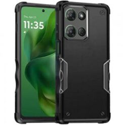 For Motorola Moto G Power 5G 2025 Exquisite Tough Shockproof Hybrid Case Cover - Black