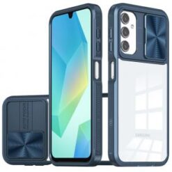 For Samsung A16 5G Fusion Transparent Clear Hybrid Case Cover - Blue