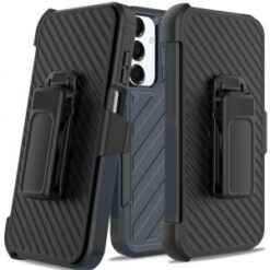 For Samsung A16 5G Noble lined shockproof dual layer hybrid with Holster - Blue/Black