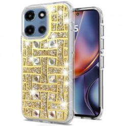 For Motorola Moto G 5G 2025 Bling Hybrid Case Cover - I