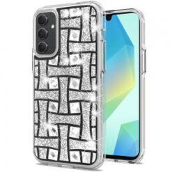 For Samsung A16 5G Bling Hybrid Case Cover - K