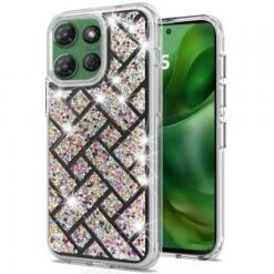 For Motorola Moto G Power 5G 2025 Bling Hybrid Case Cover - A