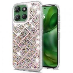 For Motorola Moto G Power 5G 2025 Bling Hybrid Case Cover - C