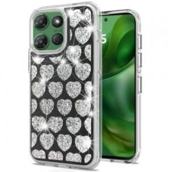 For Motorola Moto G Power 5G 2025 Bling Hybrid Case Cover - H