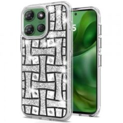 For Motorola Moto G Power 5G 2025 Bling Hybrid Case Cover - K