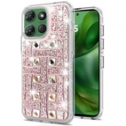 For Motorola Moto G Power 5G 2025 Bling Hybrid Case Cover - L