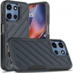 For Motorola Moto G 5G 2025 Noble lined shockproof dual layer hybrid - Blue/Black