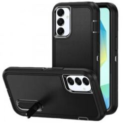 For Samsung A16 5G PEAK 3in1 Toughest Hybrid with Stand Cover Case - Black/Black