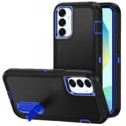 For Samsung A16 5G PEAK 3in1 Toughest Hybrid with Stand Cover Case - Black/Blue