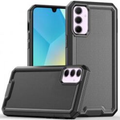 For Samsung A16 5G Rank Tough Strong Modern Fused Hybrid Case Cover - Black
