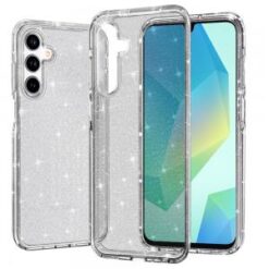 For Samsung A16 5G Glitter Ultra Thick 3mm Transparent Hybrid Case Cover - Smoke