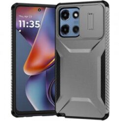 For Motorola Moto G 5G 2025 Ultimate U Design Hybrid with Camera Window Covering - Grey